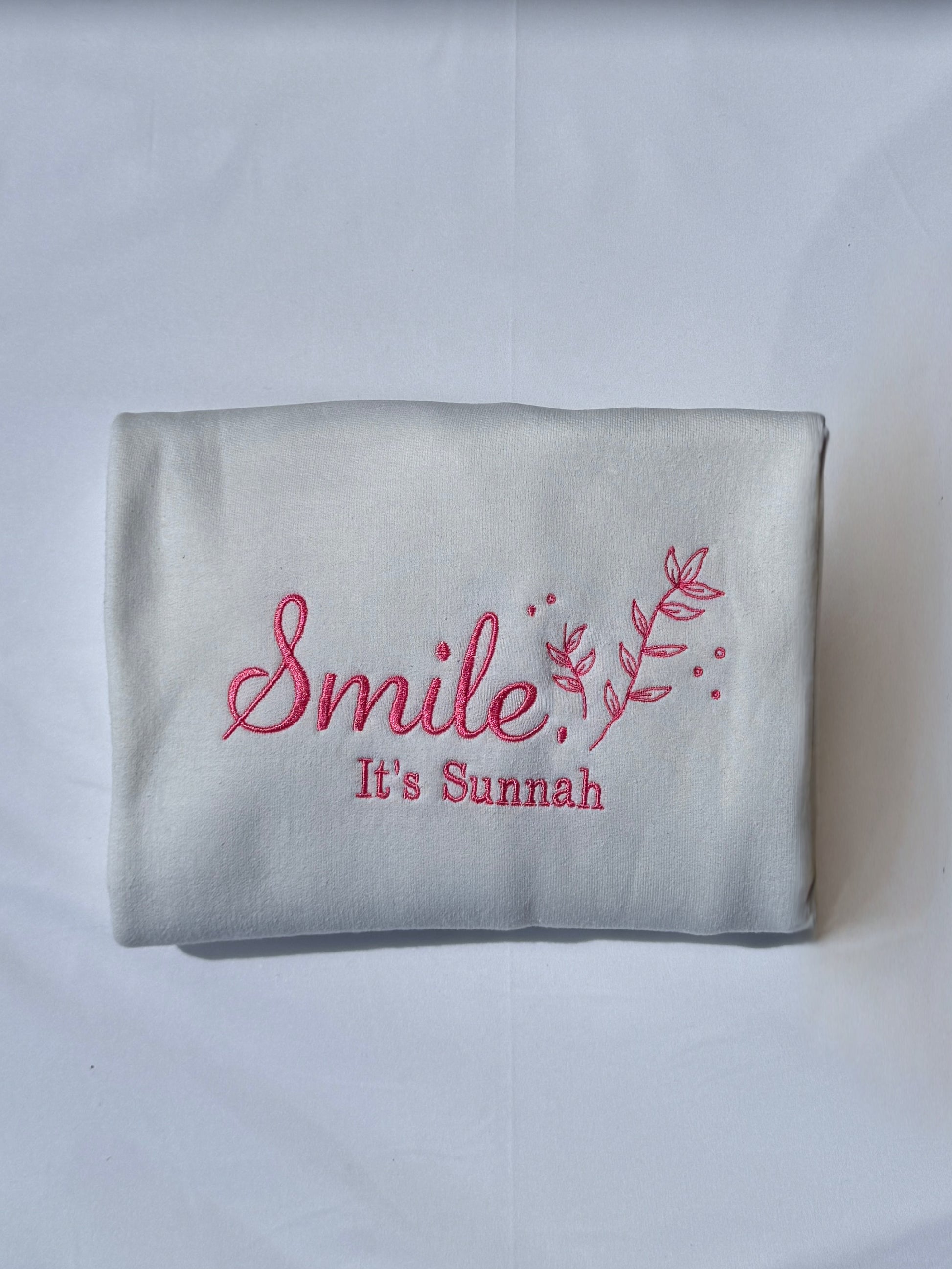 Smile, It's Sunnah Sweatshirt - Pink