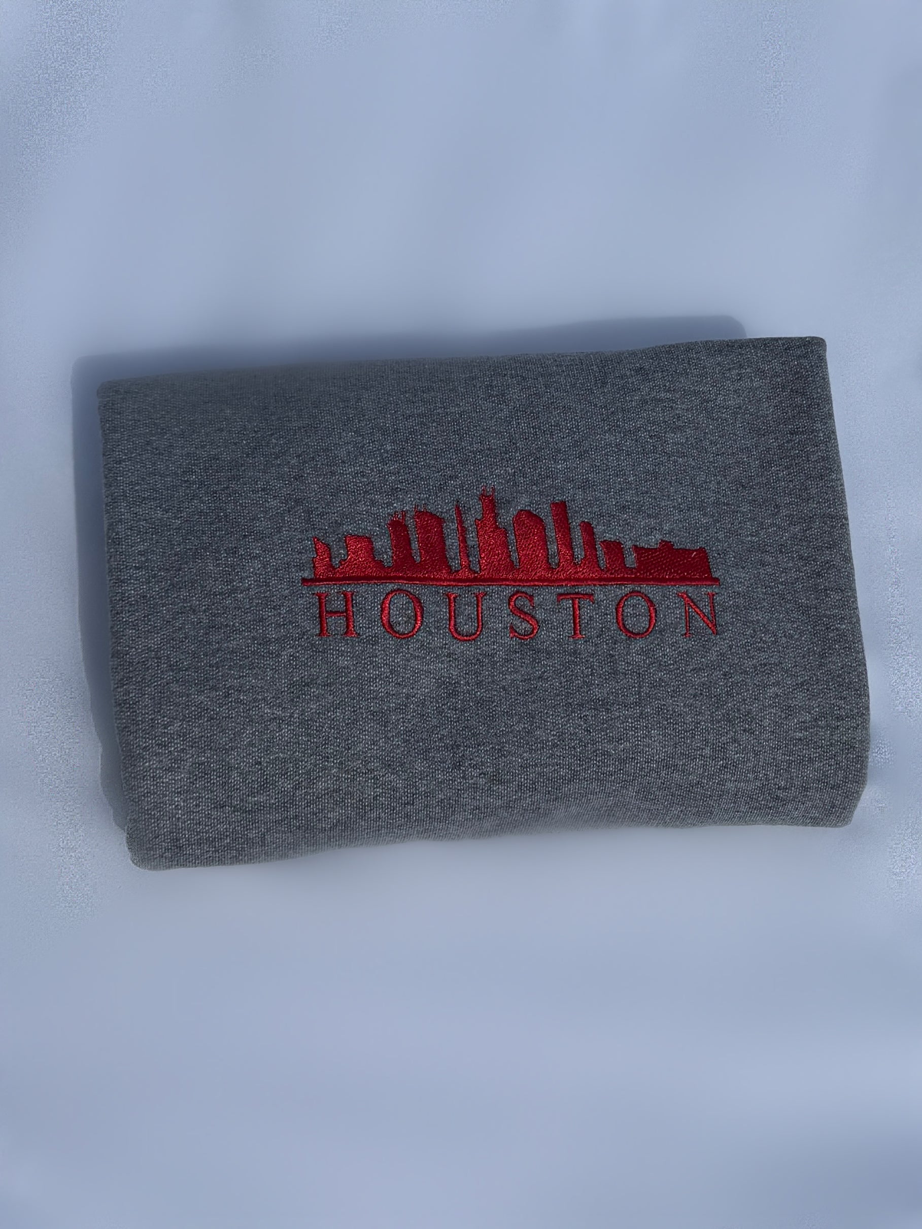 Houston Skyline Sweatshirt- Red